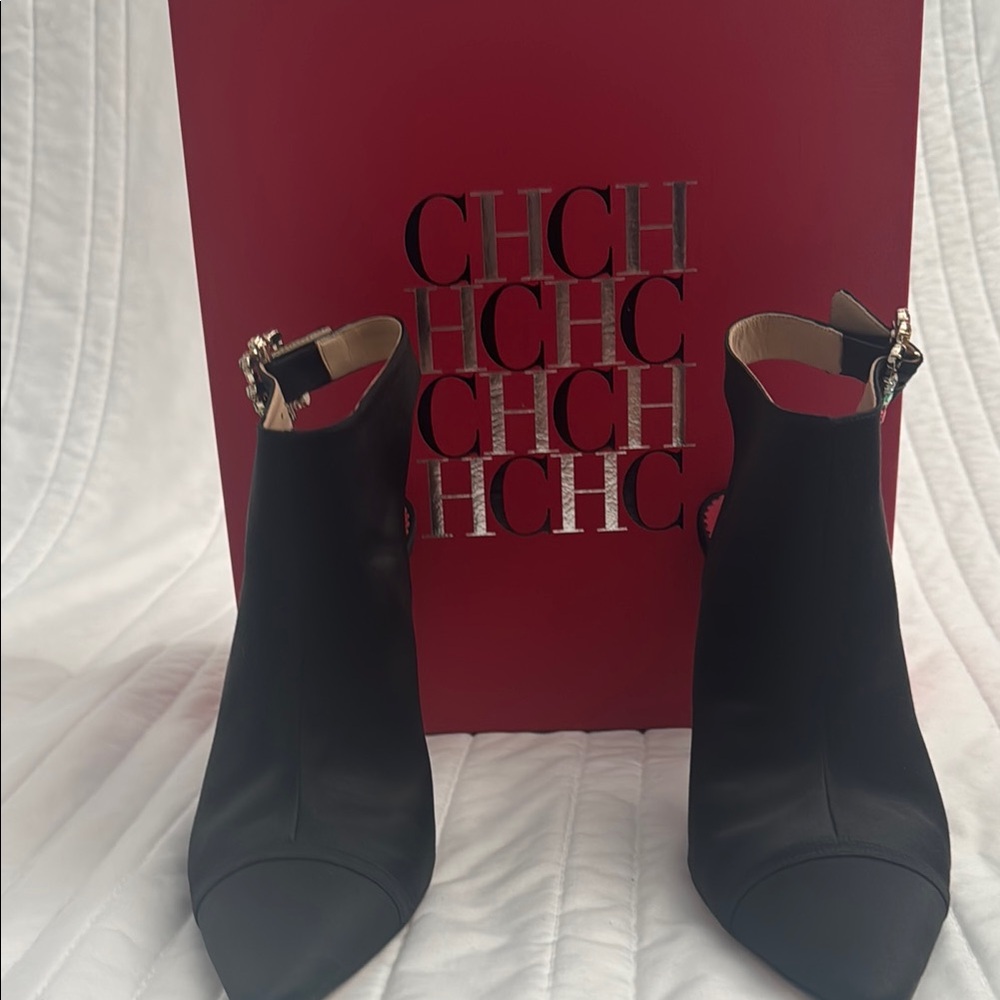 Carolina Herrera Black Ankle Boots